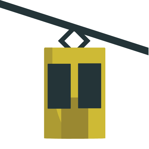 Aerial Tramway Transport System Free Open-Source SVG Icon (Emoji One (v1))