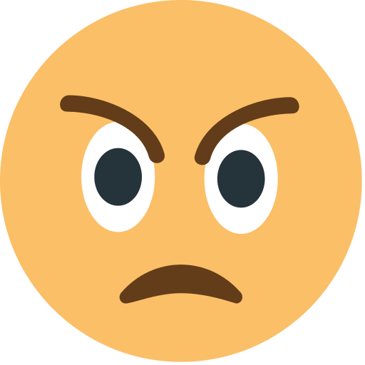 Angry Face Emoji Free Open-Source SVG Icon (Emoji One (v1))