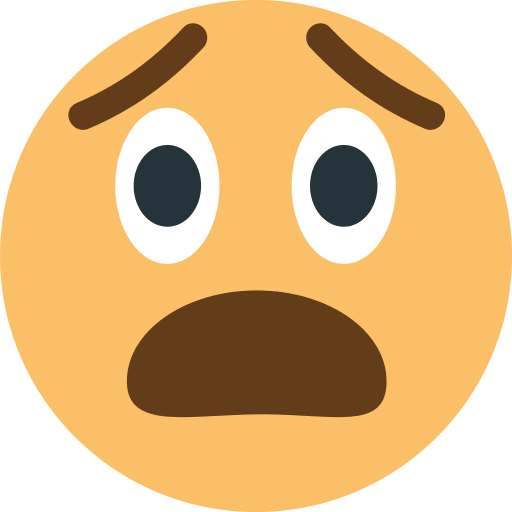 Anguished Face Emoji Free Open-Source SVG Icon (Emoji One (v1))