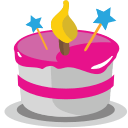 Birthday Cake Free Open-Source SVG Icon