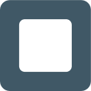 Black Square Button Free Open-Source SVG Icon