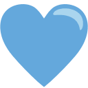 Blue Heart Emoji Free Open-Source SVG Icon