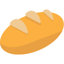 Bread Emoji Free Open-Source SVG Icon