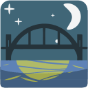 Bridge at Night Free Open-Source SVG Icon