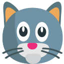 Cat Face Emoji Free Open-Source SVG Icon