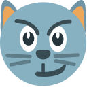 Cat Face with Wry Smile (Emoji One) Free Open-Source SVG Icon