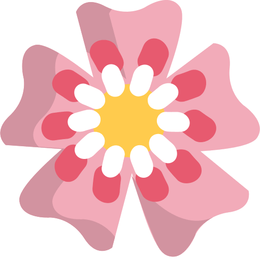 Cherry Blossom Flower Free Open-Source SVG Icon (Emoji One (v1))