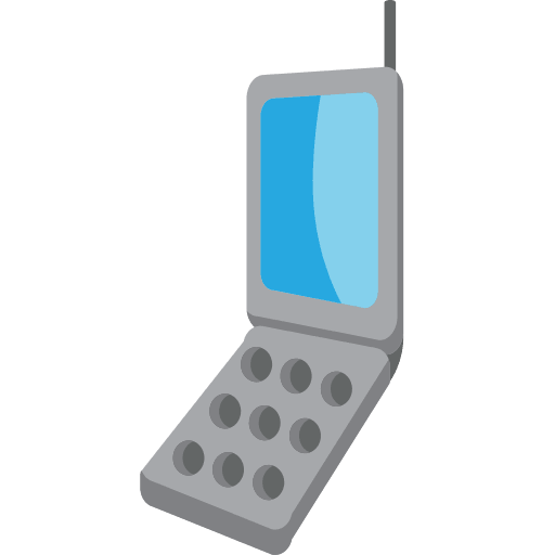 Clam Shell Mobile Device (Emoji One) Free Open-Source SVG Icon (Emoji One (v1))