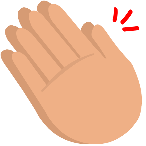 Clapping Hands Gesture Free Open-Source SVG Icon (Emoji One (v1))