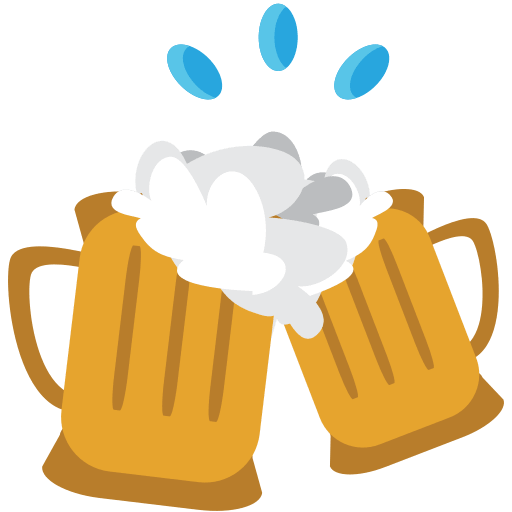 Clinking Beer Mugs Free Open-Source SVG Icon (Emoji One (v1))