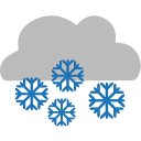 Cloud With Snow (Emoji One) Free Open-Source SVG Icon