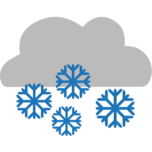 Cloud With Snow (Emoji One) Free Open-Source SVG Icon (Emoji One (v1))