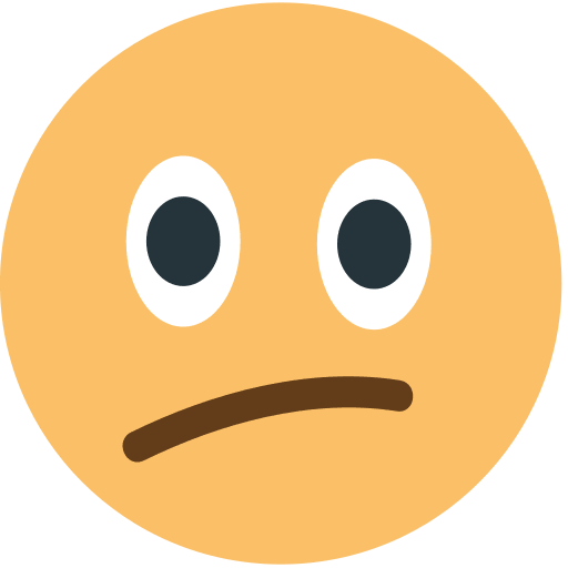 Confused Face Emoji Free Open-Source SVG Icon (Emoji One (v1))