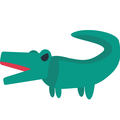 Crocodile Animal Free Open-Source SVG Icon (Emoji One (v1))