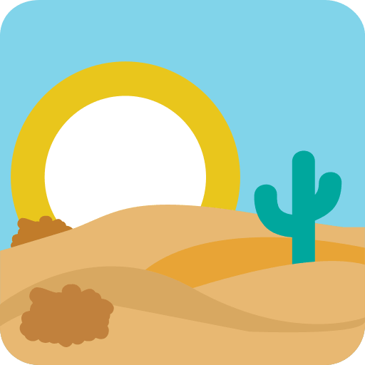 Desert Landscape Free Open-Source SVG Icon (Emoji One (v1))