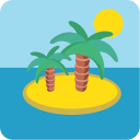 Desert Island Free Open-Source SVG Icon