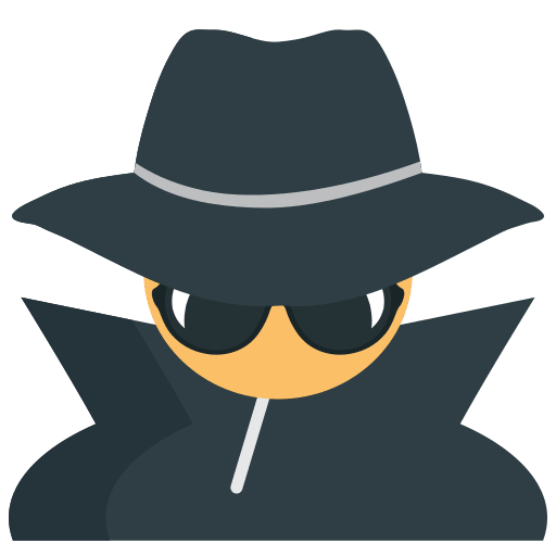 Detective Character Free Open-Source SVG Icon (Emoji One (v1))