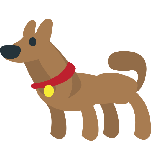 Dog Emoji Free Open-Source SVG Icon (Emoji One (v1))