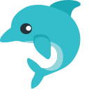 Dolphin Emoji Free Open-Source SVG Icon