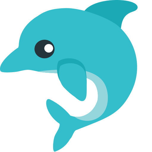 Dolphin Emoji Free Open-Source SVG Icon (Emoji One (v1))