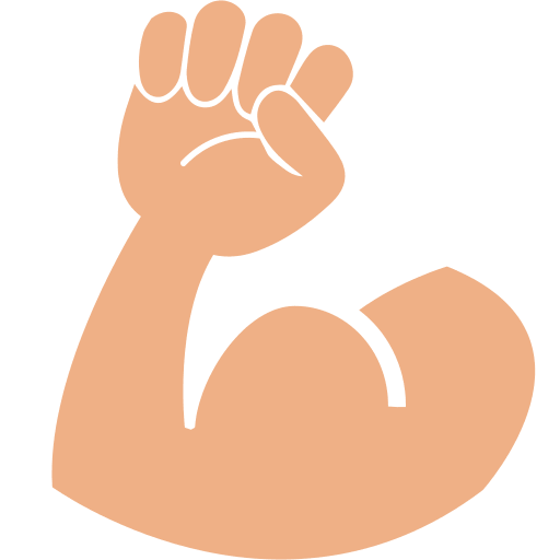 Flexed Biceps Muscle Free Open-Source SVG Icon (Emoji One (v1))