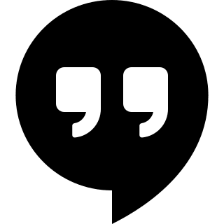 Google Hangouts Chat Application Free Open-Source SVG Icon (Entypo+ Social)