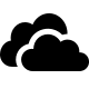 OneDrive Cloud Storage Service Free Open-Source SVG Icon