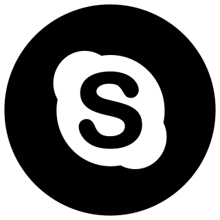 Skype with Circle (Entypo+ Social) Free Open-Source SVG Icon (Entypo+ Social)