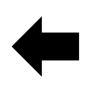 Left Arrow (Entypo+) Free Open-Source SVG Icon (Entypo+)