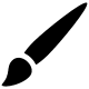 Paint Brush Tool Free Open-Source SVG Icon