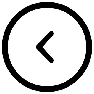 Left Chevron with Circle (Entypo+) Free Open-Source SVG Icon (Entypo+)