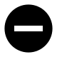 Circle with Minus Sign (Entypo+) Free Open-Source SVG Icon