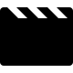 Clapperboard Film Slate Free Open-Source SVG Icon