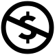 Creative Commons NonCommercial US License Free Open-Source SVG Icon