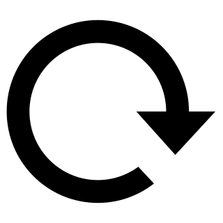 Clockwise Rotation Symbol Free Open-Source SVG Icon (Entypo+)