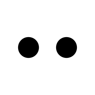 Two Horizontal Dots (Entypo+) Free Open-Source SVG Icon (Entypo+)