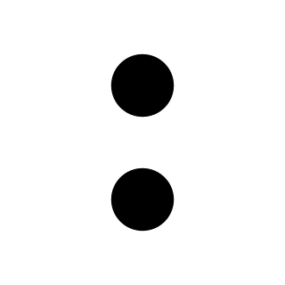 Two Vertical Dots (Entypo+) Free Open-Source SVG Icon (Entypo+)