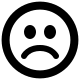 Sad Emoji (Entypo+) Free Open-Source SVG Icon