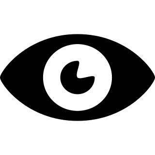 Eye Symbol (Entypo+) Free Open-Source SVG Icon (Entypo+)