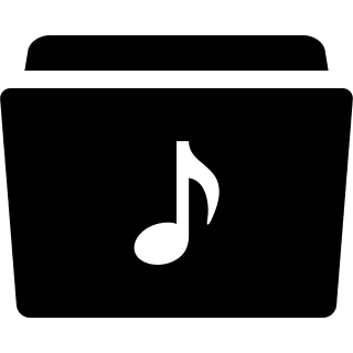 Music Folder Free Open-Source SVG Icon (Entypo+)