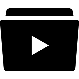 Video Folder Free Open-Source SVG Icon (Entypo+)