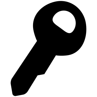 Key Symbol Free Open-Source SVG Icon (Entypo+)