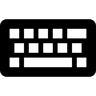 Keyboard Input Device Free Open-Source SVG Icon (Entypo+)