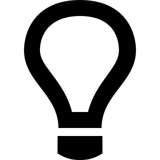 Light Bulb (Entypo+) Free Open-Source SVG Icon (Entypo+)