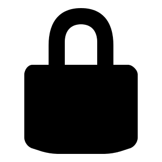 Lock Symbol Free Open-Source SVG Icon (Entypo+)