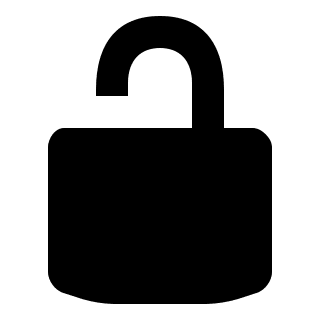 Open Lock (Entypo+) Free Open-Source SVG Icon (Entypo+)