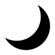 Moon Symbol Free Open-Source SVG Icon