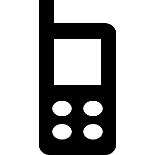 Old Mobile Phone (Entypo+) Free Open-Source SVG Icon (Entypo+)