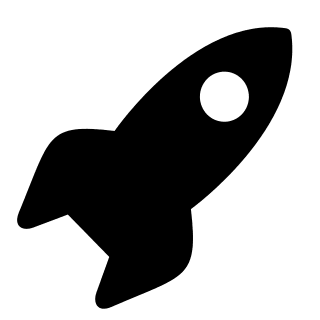 Rocket Launch Symbol Free Open-Source SVG Icon (Entypo+)