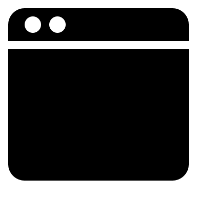 Application Window Free Open-Source SVG Icon (EOS Icons)